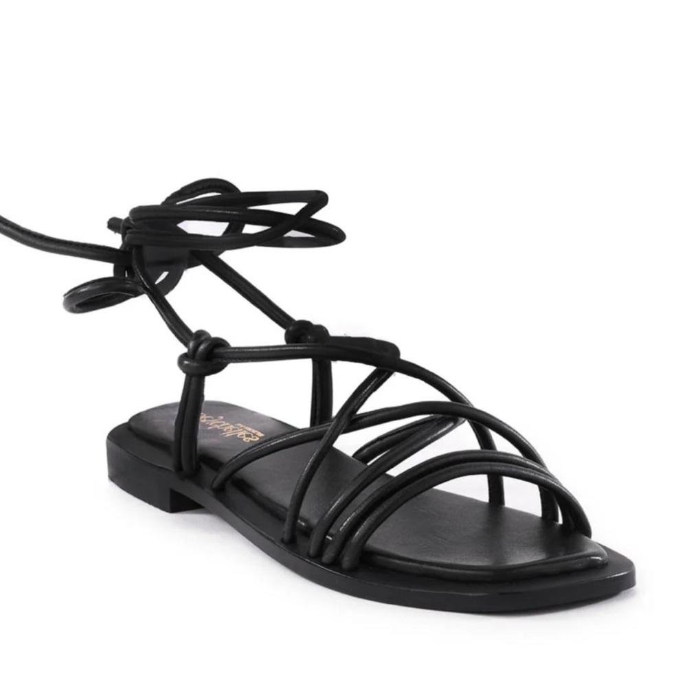 Seychelles Black Strappy Sandals
